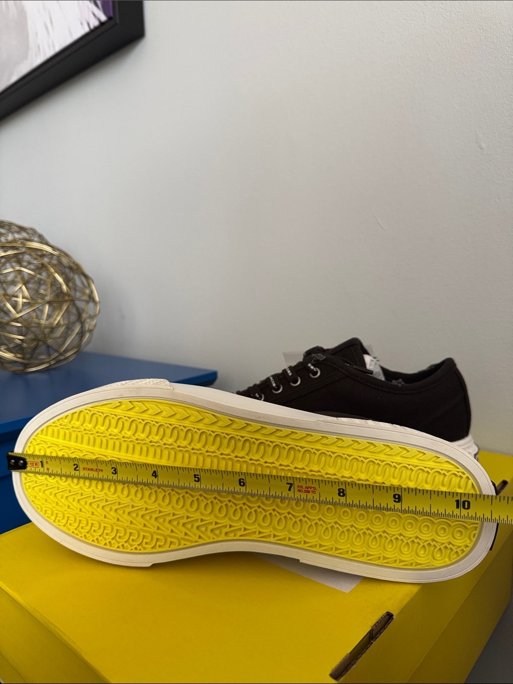 Marc Jacobs The Sneaker Black Canvas Platform Sneakers w/ White Sole - Picture 11 of 11